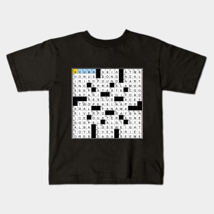 Spot on a crossword clue Kids T-Shirt
